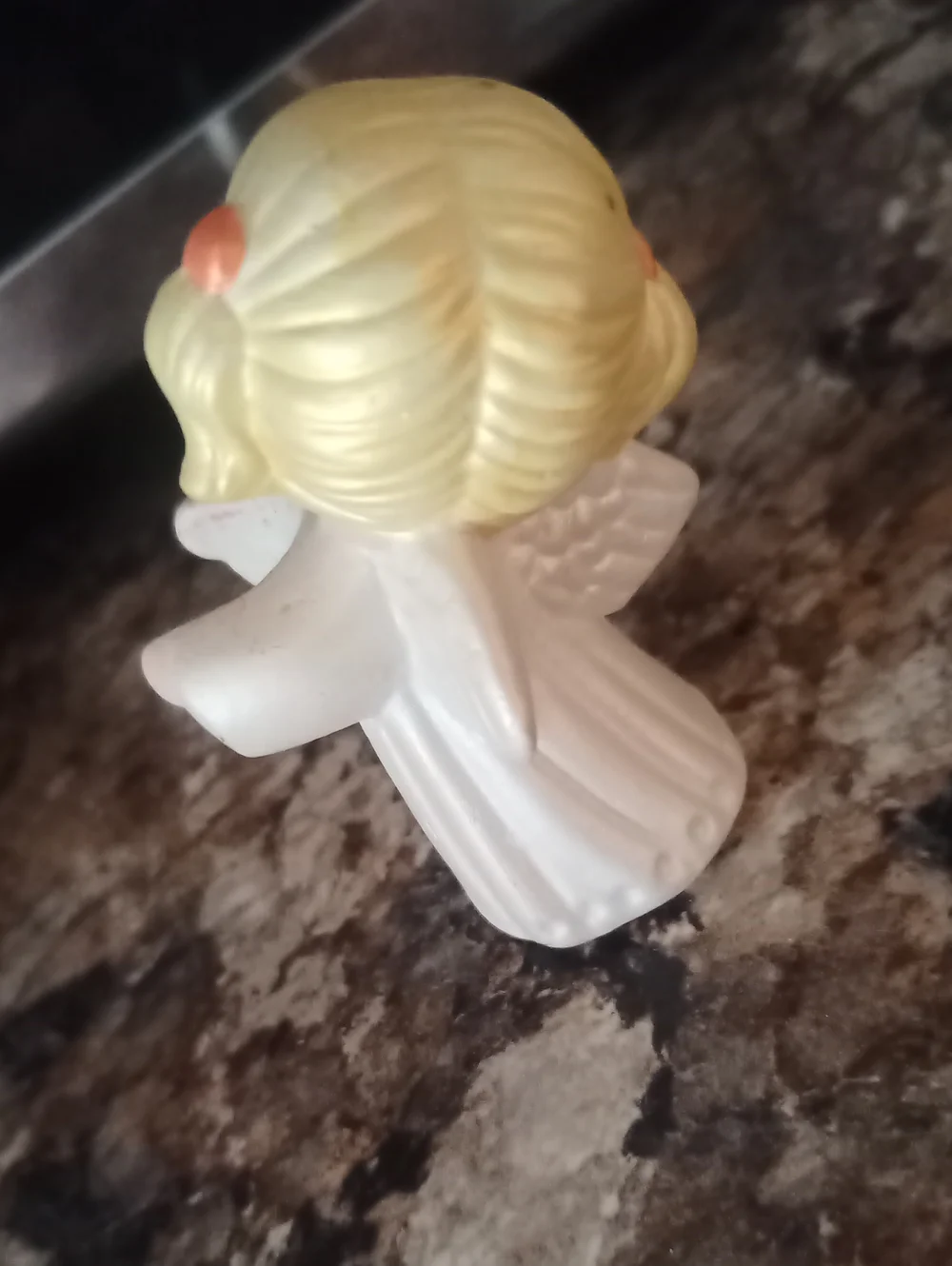 Vintage Ceramic Angel Candle Huggers